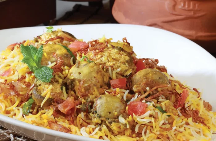 STUFFED MUSHROOM BIRYANI
