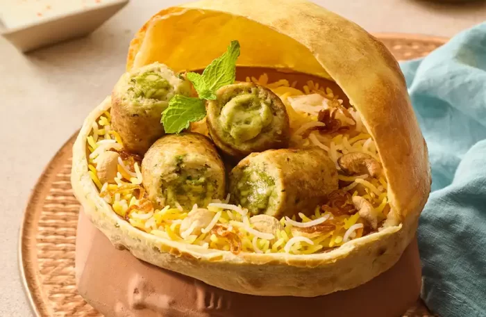 MURGH SEEKH BHARWAN BIRYANI